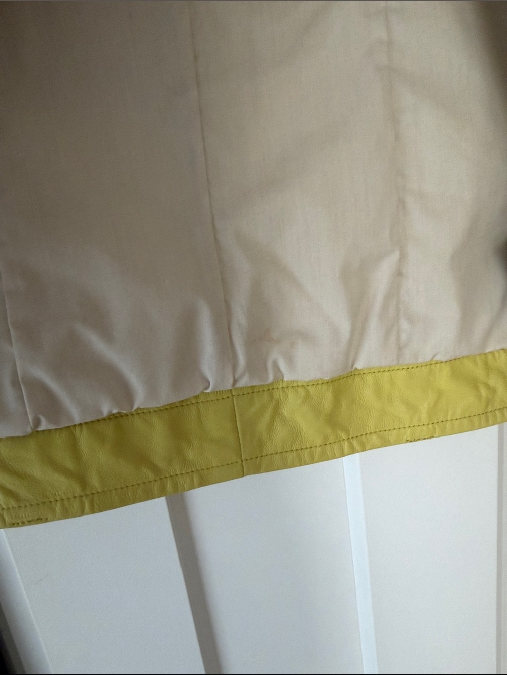 Mackage Yellow Leather Sleeveless Moto Vest - Picture 7 of 7